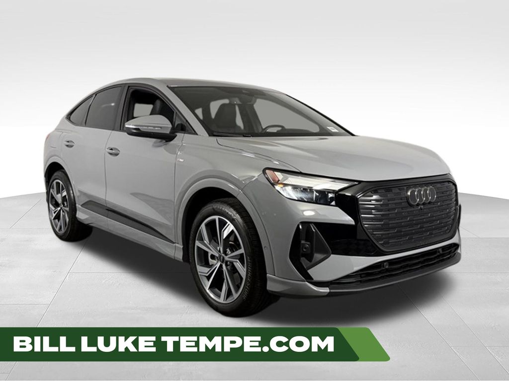 Pebble Gray 2024 Audi Q4 e-tron Sportback quattro Premium Plus 55 Sedan All-Wheel Drive Automatic
