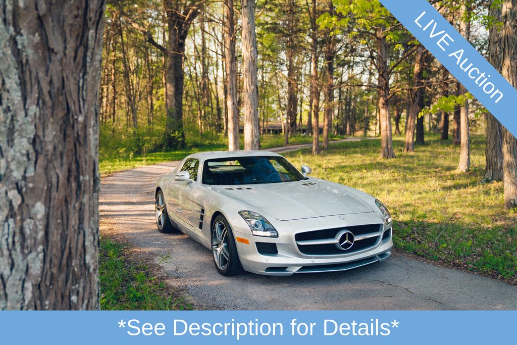 Iridium Silver Metallic 2012 Mercedes-Benz SLS AMG Coupe Rear-Wheel Drive 7-Speed Automatic