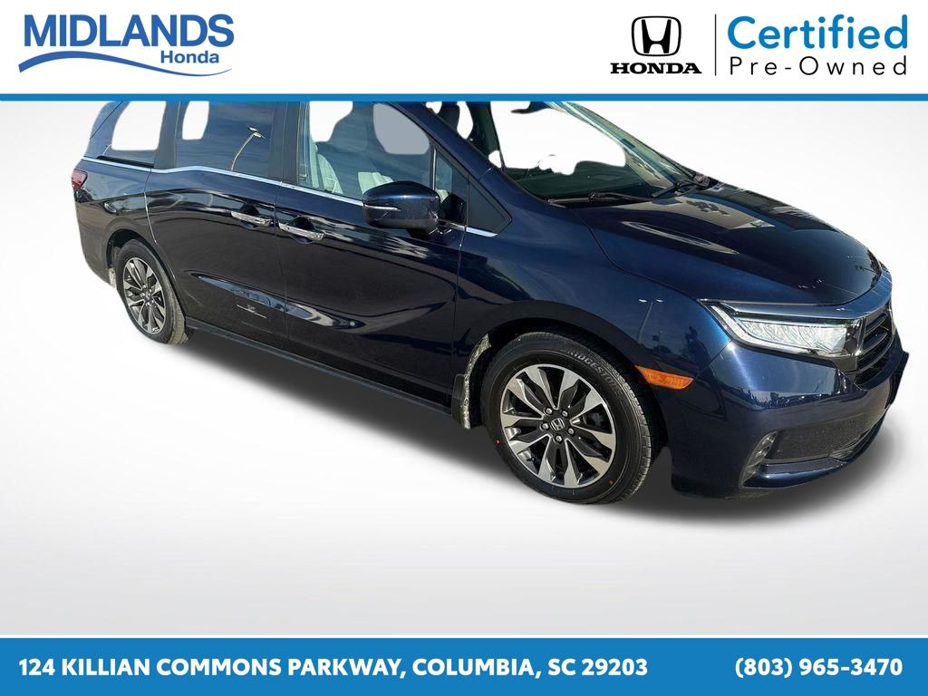 Black (Obsidian Blue Pearl) 2024 Honda Odyssey EX-L FWD Minivan Front-Wheel Drive Automatic
