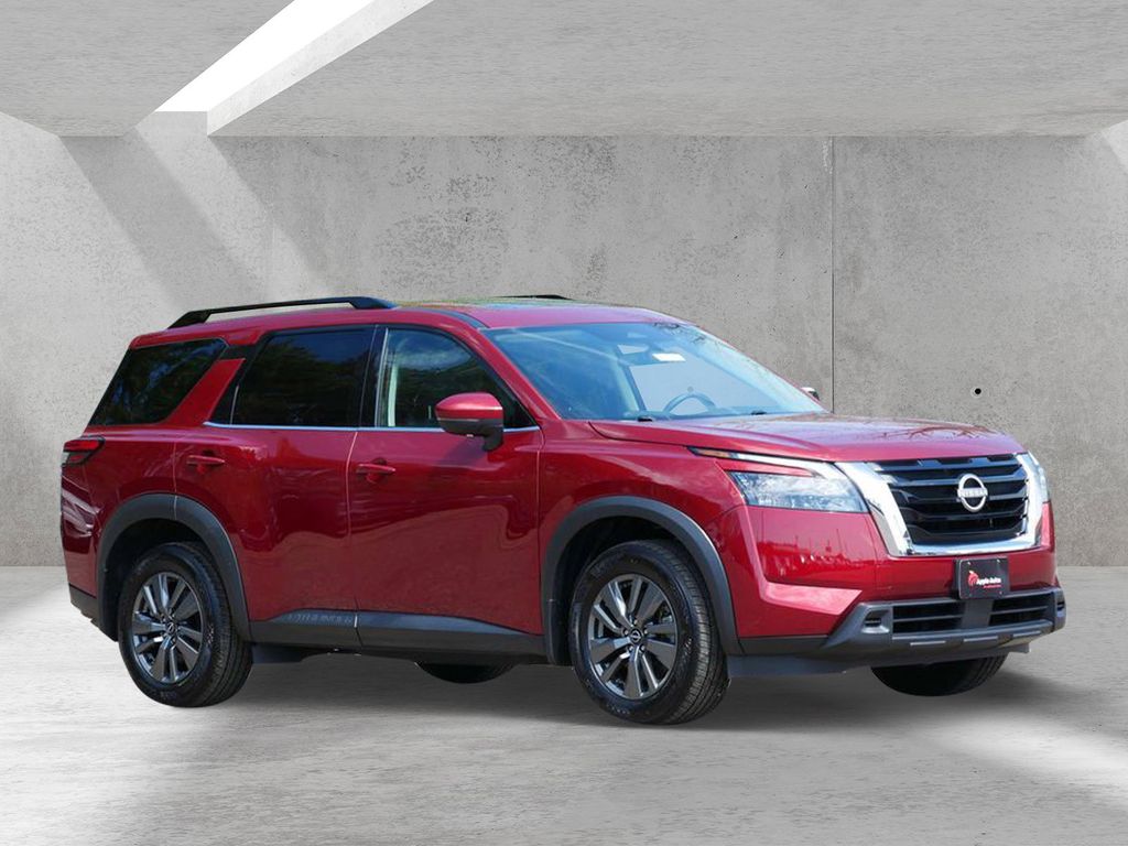 Red (Scarlet) 2024 Nissan Pathfinder SV 4WD SUV / Crossover All-Wheel Drive 9-Speed Automatic