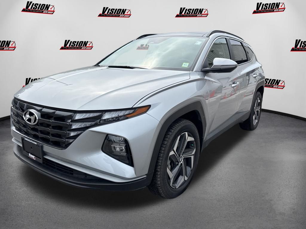 Shimmering Silver 2024 Hyundai Tucson Hybrid SUV / Crossover All-Wheel Drive 6-Speed Automatic