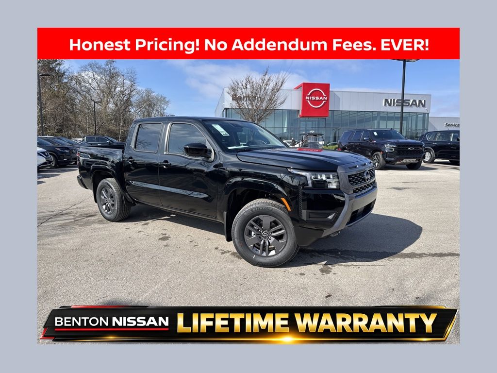 Super Black 2026 Nissan Frontier Pickup Truck Four-Wheel Drive 9-Speed Automatic Overdrive