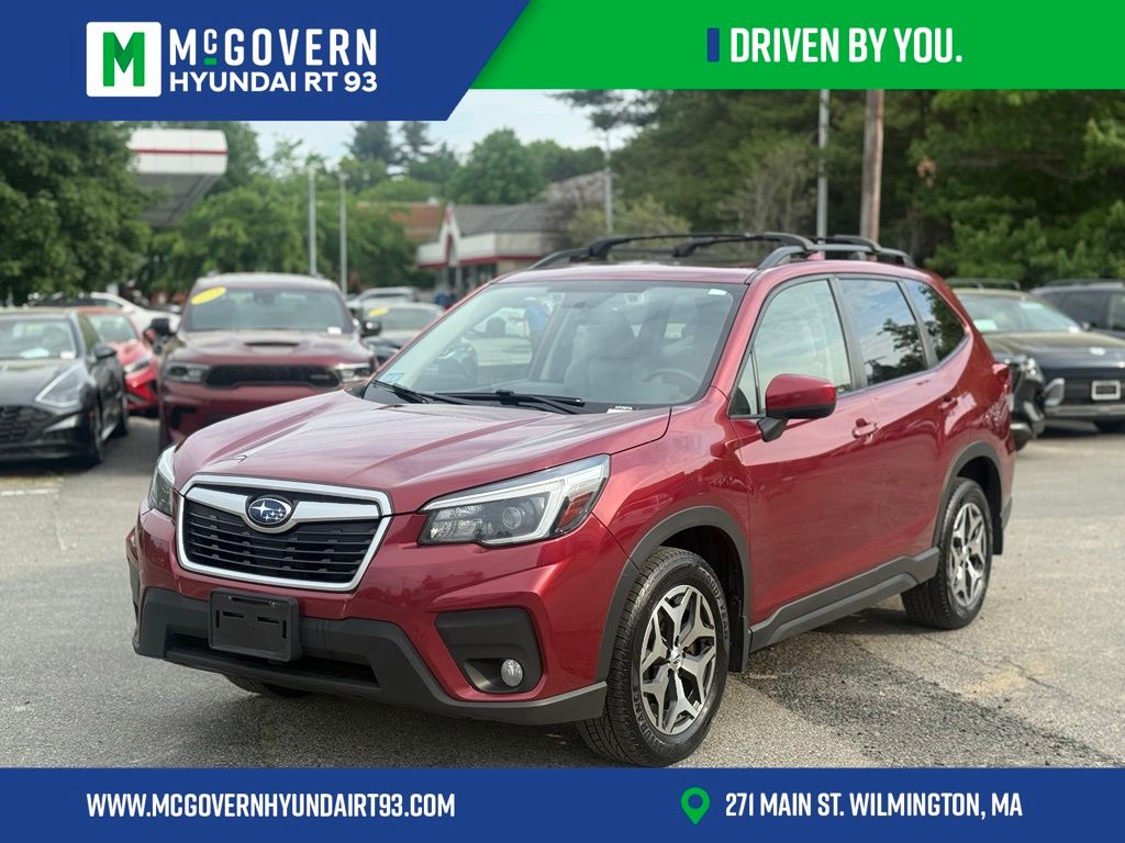 Crimson Red Pearl 2021 Subaru Forester SUV / Crossover All-Wheel Drive Continuously Variable Transmission