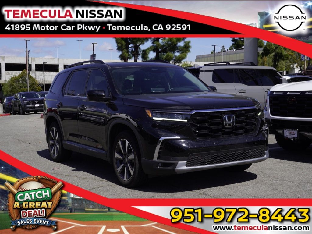 Crystal Black Pearl 2025 Honda Pilot Touring FWD SUV / Crossover Front-Wheel Drive Automatic