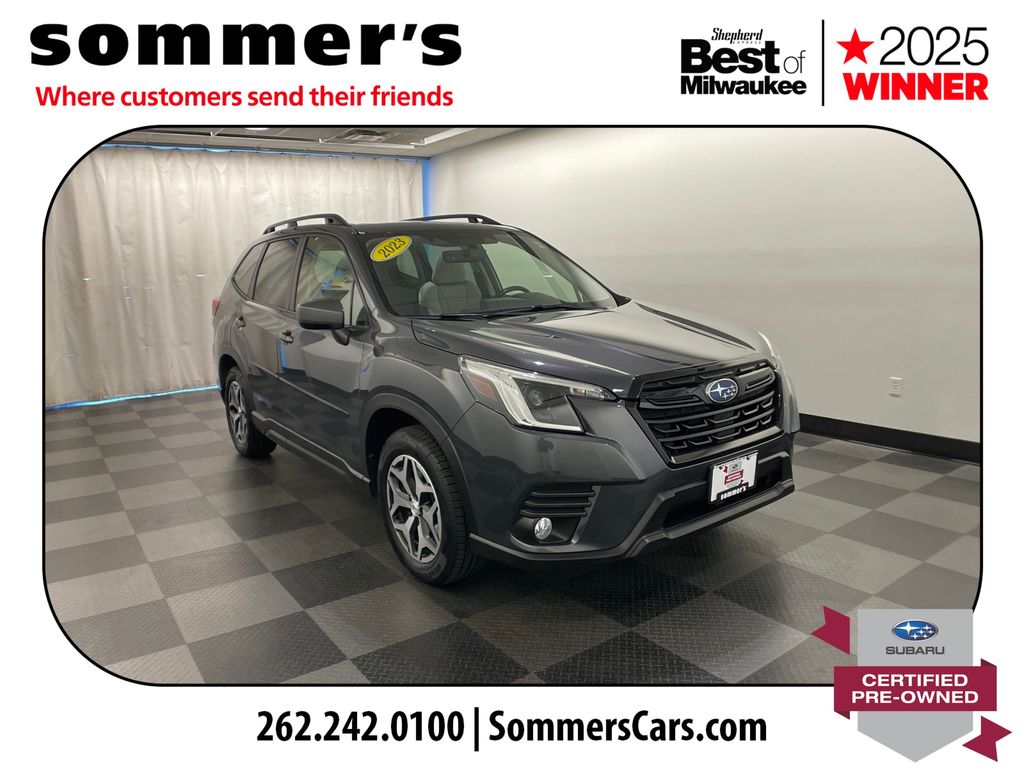 Magnetite Gray Metallic 2023 Subaru Forester SUV / Crossover All-Wheel Drive Continuously Variable Transmission