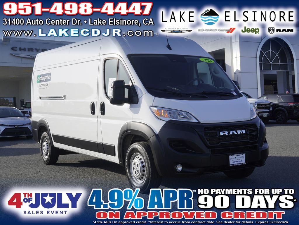 Bright White Clearcoat 2025 RAM ProMaster Van  9-Speed Automatic