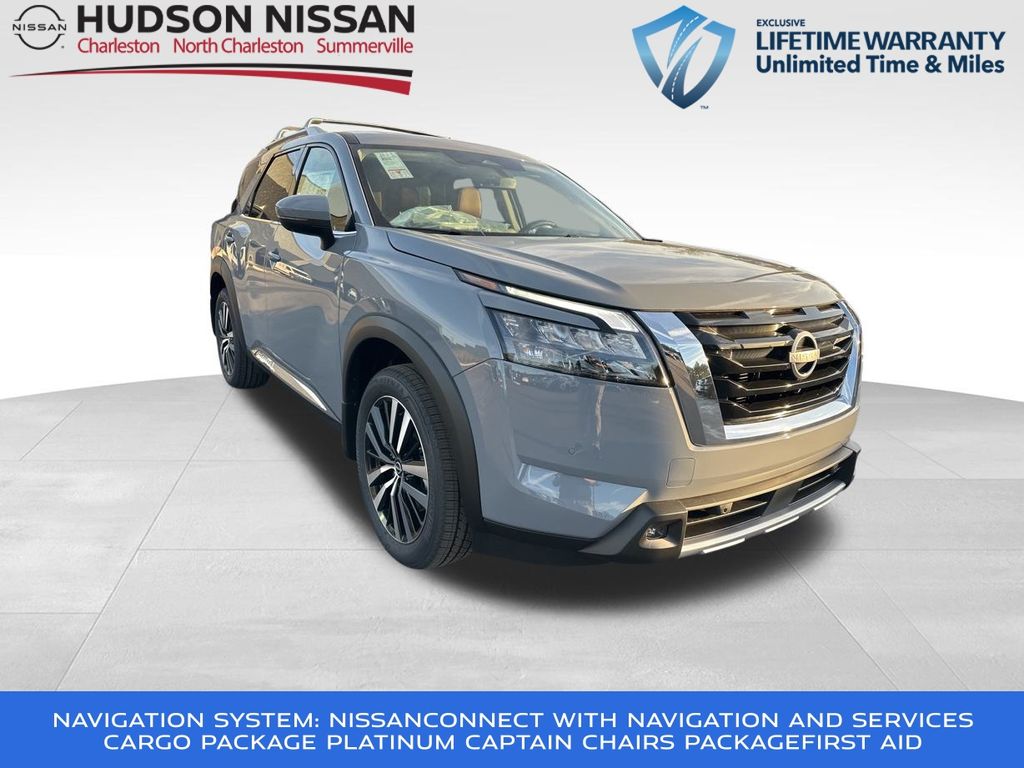 2025 Boulder Gray Pearl Nissan Pathfinder Platinum SUV