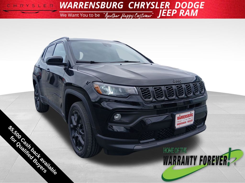 Diamond Black Crystal Pearlcoat 2026 Jeep Compass SUV / Crossover Four-Wheel Drive 8-Speed Automatic