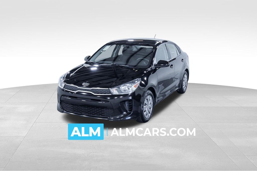 Aurora Black 2020 Kia Rio S FWD Sedan Front-Wheel Drive Continuously Variable Transmission