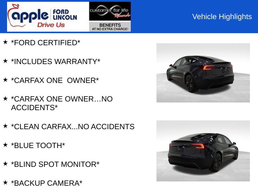 2025 Tesla Model 3 Long Range Rear-Wheel Drive