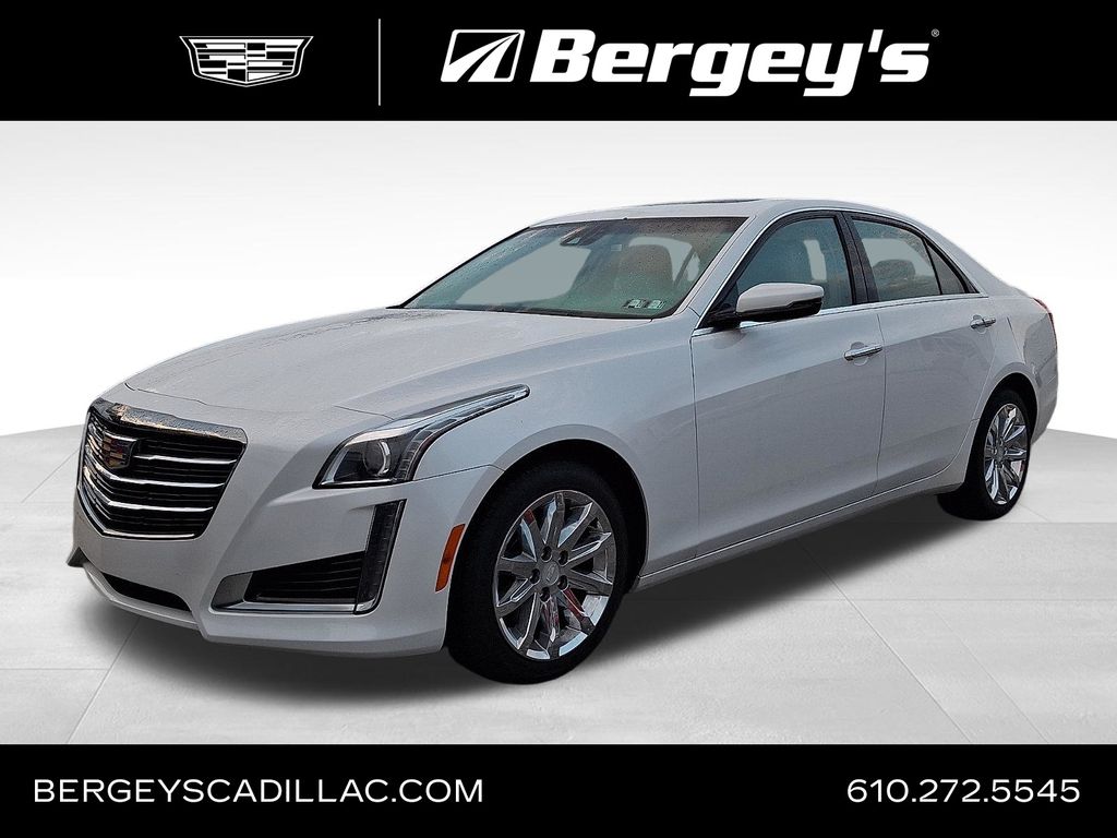 Crystal White Tricoat 2015 Cadillac CTS Sedan All-Wheel Drive 6-Speed Automatic