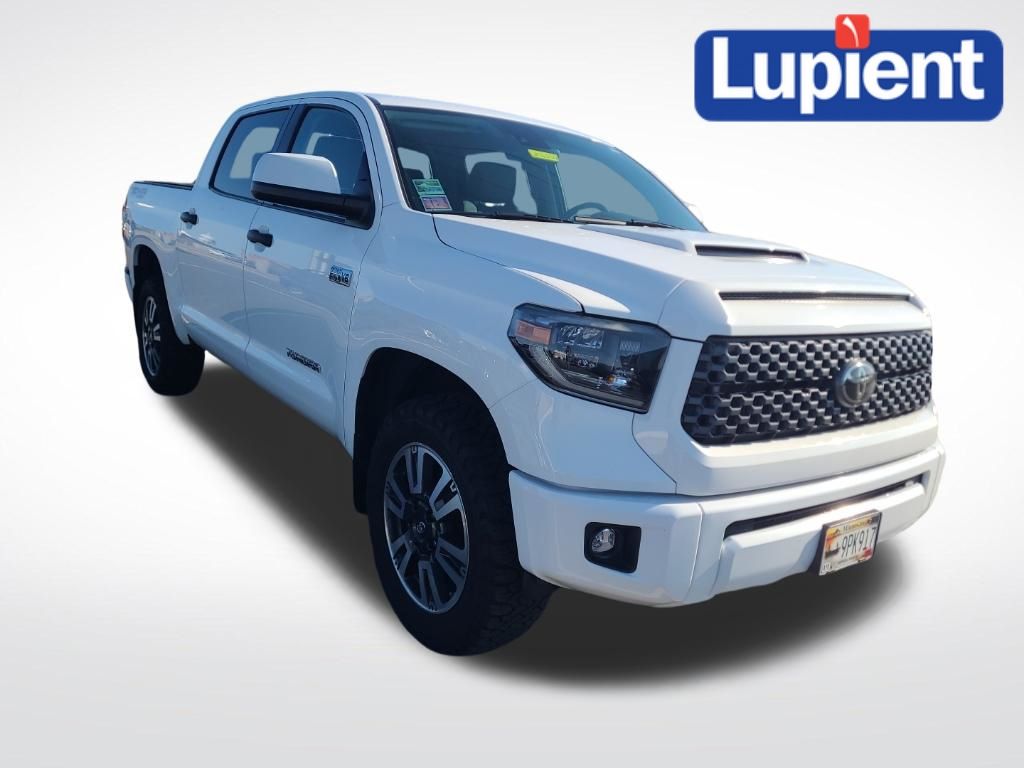 Super White 2020 Toyota Tundra SR5 CrewMax 4WD Pickup Truck Four-Wheel Drive 6-Speed Automatic