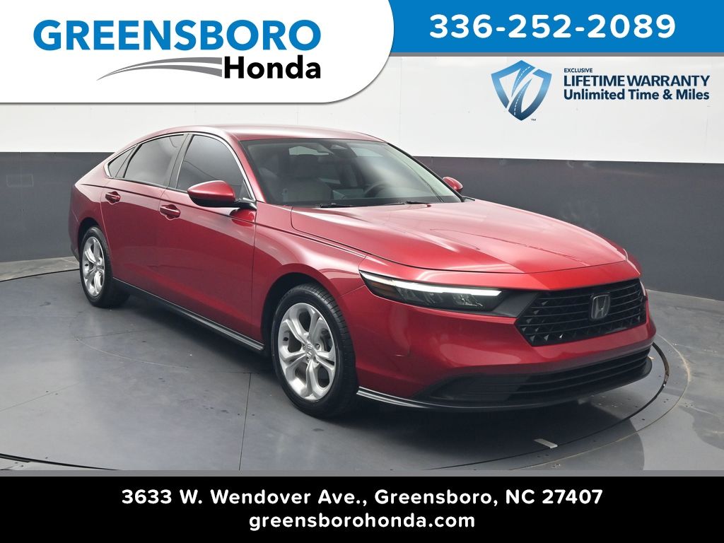 Radiant Red Metallic 2023 Honda Accord Sedan Front-Wheel Drive Continuously Variable Transmission