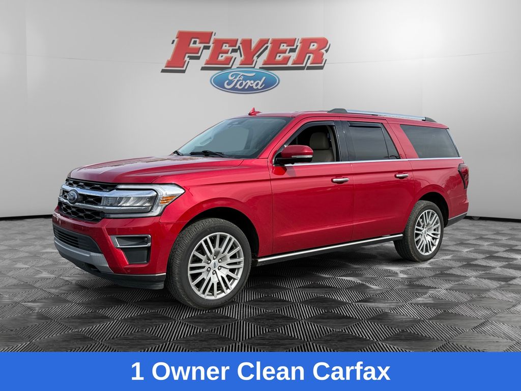 Rapid Red Metallic Tinted Clearcoat 2022 Ford Expedition MAX Limited 4WD SUV / Crossover Four-Wheel Drive Automatic