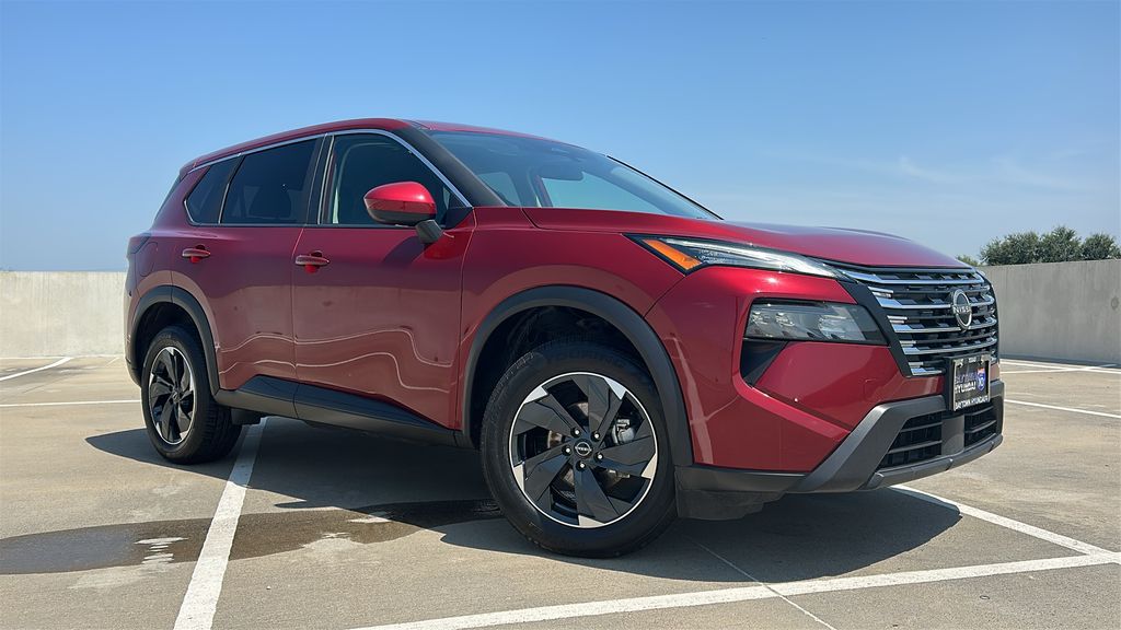 2025 Nissan Rogue SV Red at South Houston Nissan