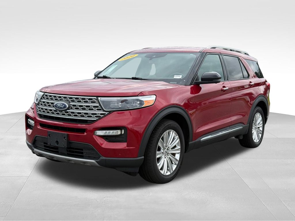 Red Metallic 2020 Ford Explorer SUV / Crossover All-Wheel Drive Automatic