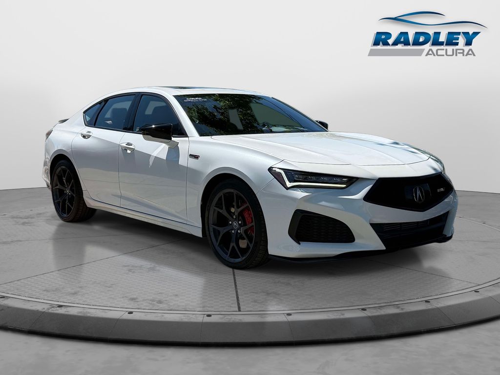 Platinum White Pearl 2023 Acura TLX Sedan All-Wheel Drive Automatic