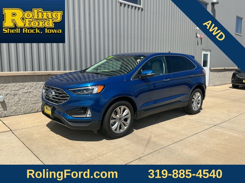 Atlas Blue Metallic 2024 Ford Edge SUV / Crossover All-Wheel Drive 8-Speed Automatic
