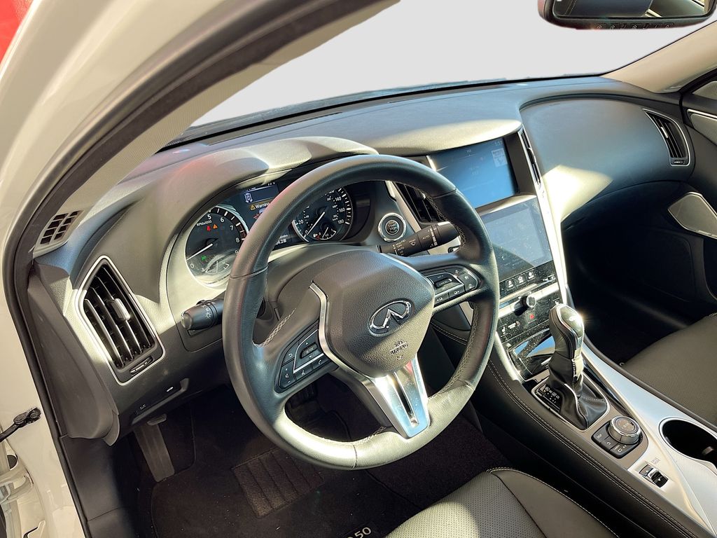 2023 INFINITI Q50 LUXE White at AutoSavvy Houston Northwest