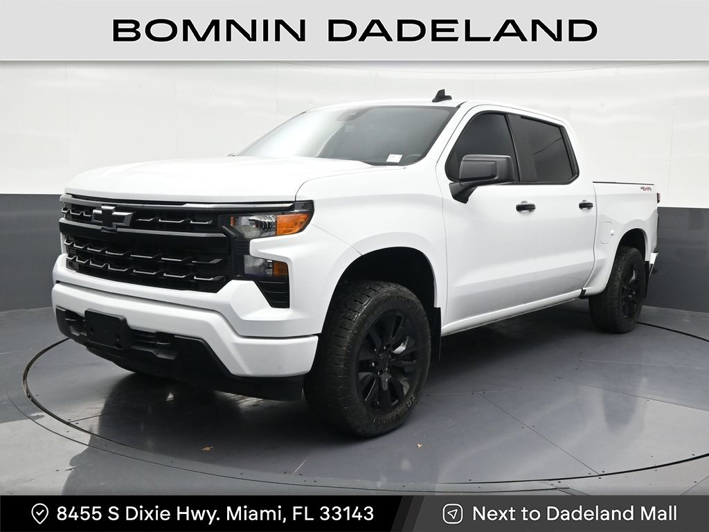 Summit White 2024 Chevrolet Silverado 1500 Pickup Truck Four-Wheel Drive 8-Speed Automatic