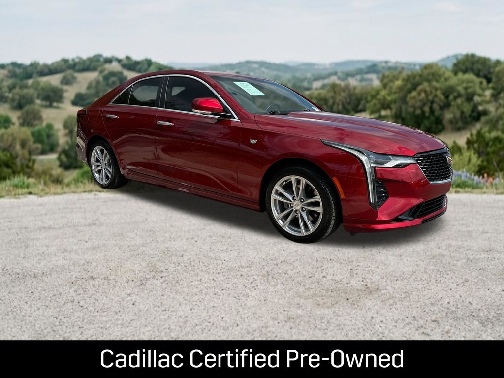 Radiant Red 2024 Cadillac CT4 Luxury RWD Sedan Rear-Wheel Drive 8-Speed Automatic