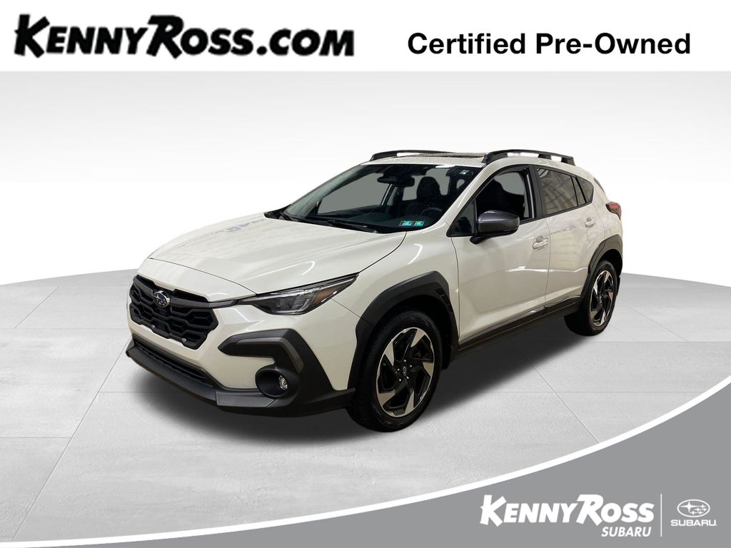 Crystal White Pearl 2024 Subaru Crosstrek SUV / Crossover All-Wheel Drive Continuously Variable Transmission