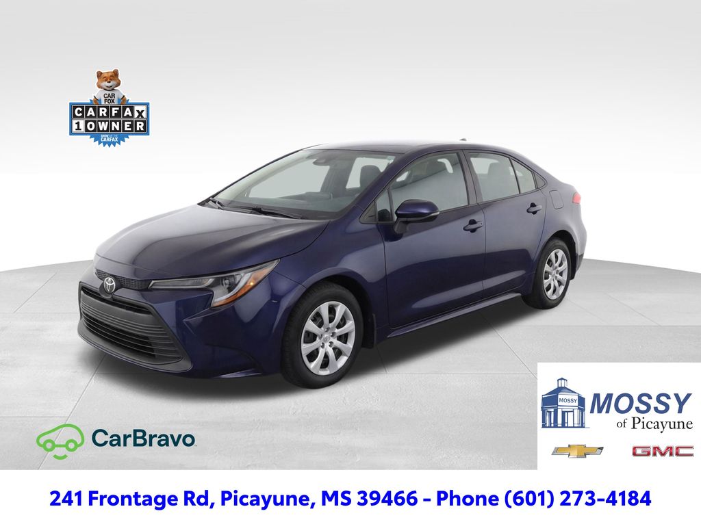 Blue 2025 Toyota Corolla LE FWD Sedan Front-Wheel Drive Continuously Variable Transmission