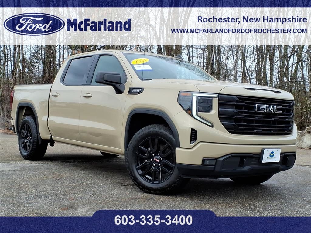 Desert Sand Metallic 2023 GMC Sierra 1500 Elevation Crew Cab 4WD Pickup Truck Four-Wheel Drive Automatic