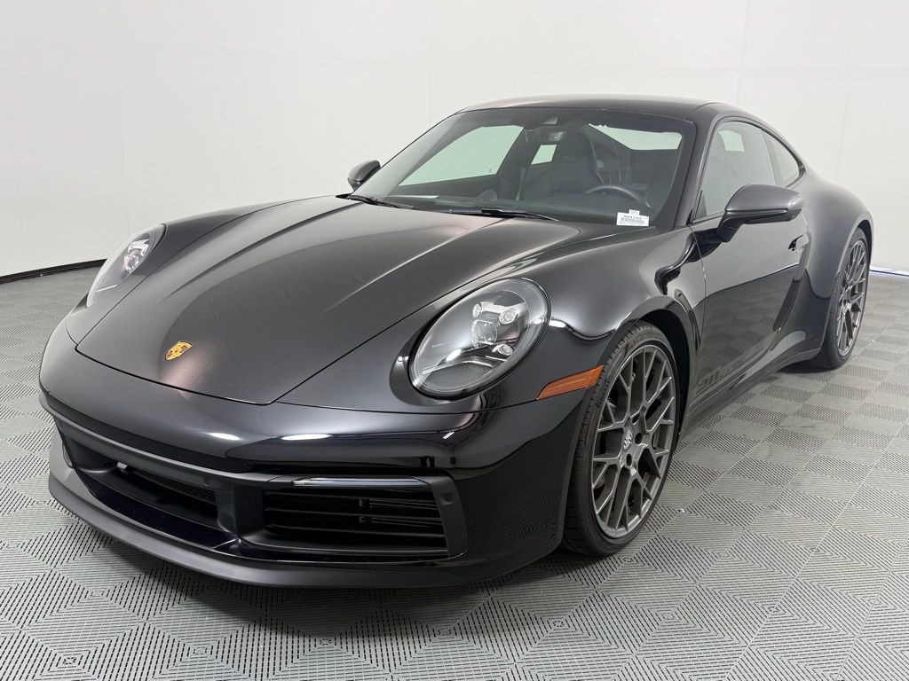 Jet Black Metallic 2024 Porsche 911 Carrera T Coupe RWD Coupe Rear-Wheel Drive 7-Speed Manual