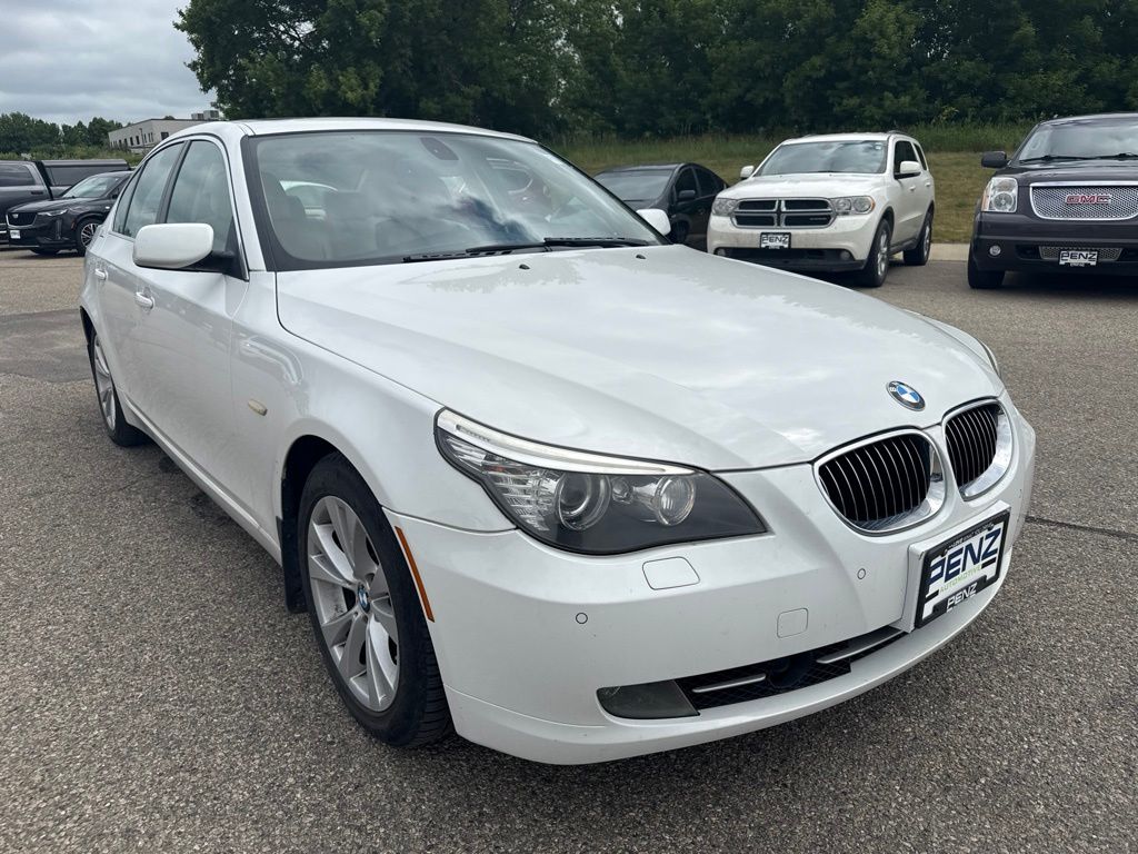 Alpine White 2008 BMW 5 Series 535xi Sedan AWD Sedan All-Wheel Drive 6-Speed Automatic