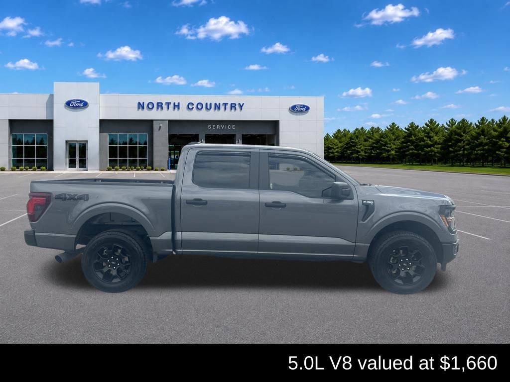 Gray Metallic 2024 Ford F-150 Pickup Truck Four-Wheel Drive Automatic