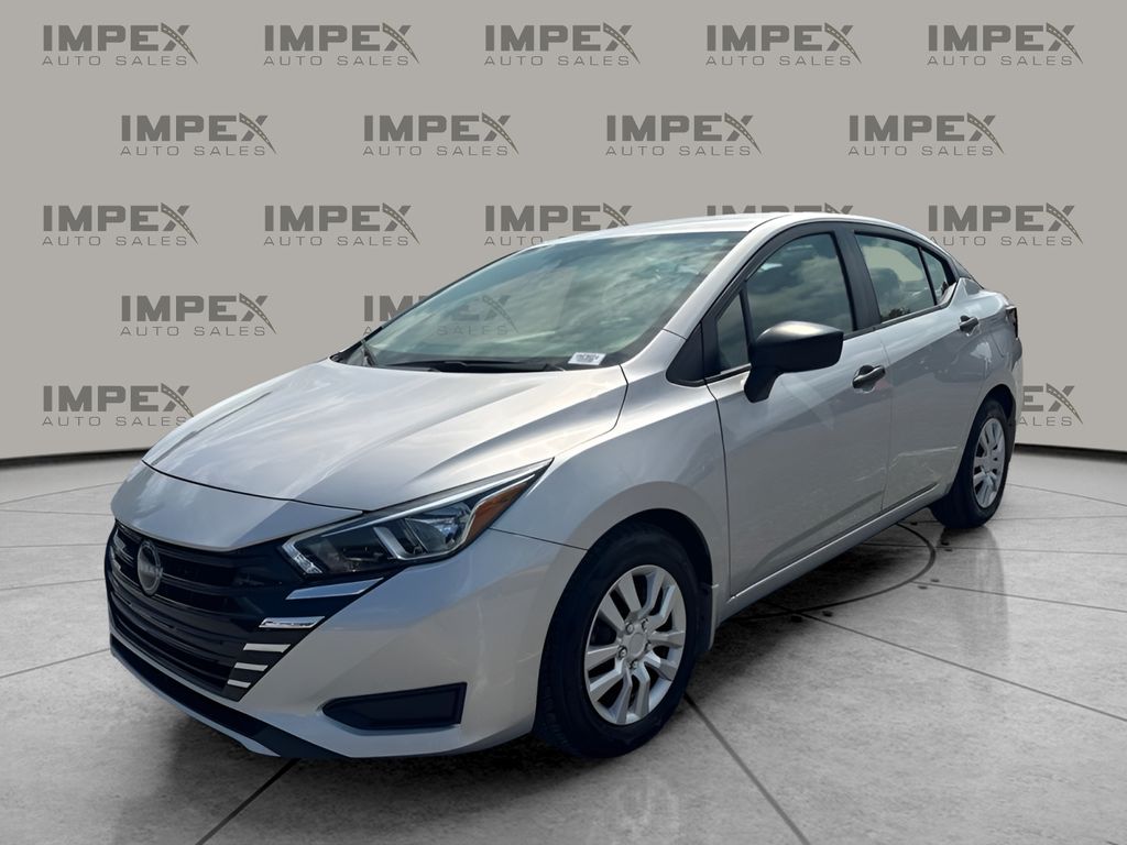 Brilliant Silver Metallic 2024 Nissan Versa Sedan Front-Wheel Drive Continuously Variable Transmission