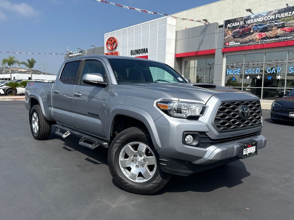 Silver Sky Metallic 2021 Toyota Tacoma Pickup Truck Four-Wheel Drive 6-Speed Automatic