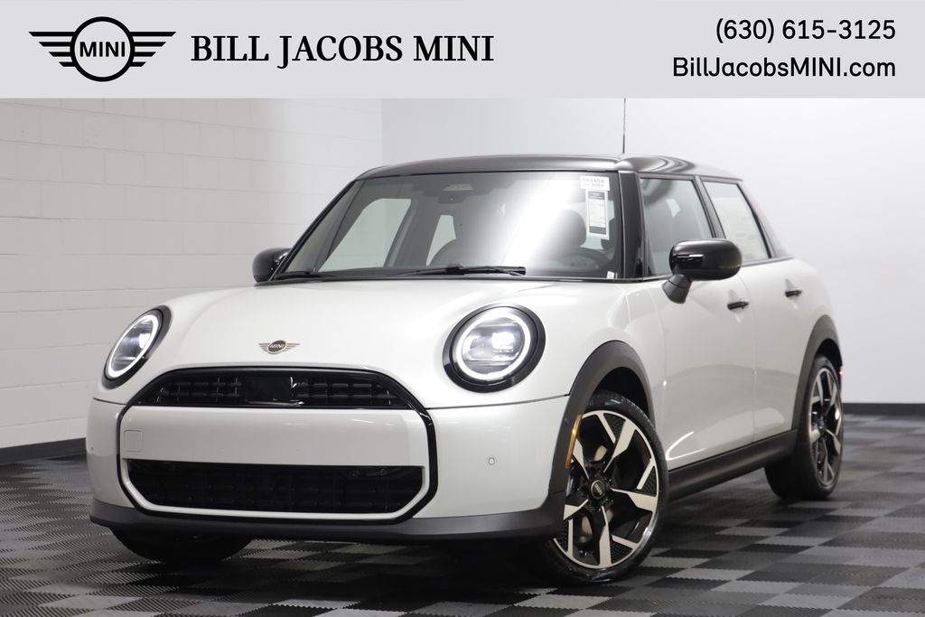 White Metallic 2026 MINI Cooper Hatchback Front-Wheel Drive 7-Speed Automatic