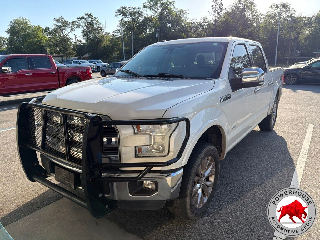 White Platinum Clearcoat Metallic 2015 Ford F-150 Pickup Truck Four-Wheel Drive 6-Speed Automatic