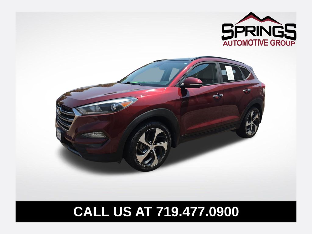 Red (Ruby Wine) 2016 Hyundai Tucson SUV / Crossover All-Wheel Drive 7-Speed Automatic