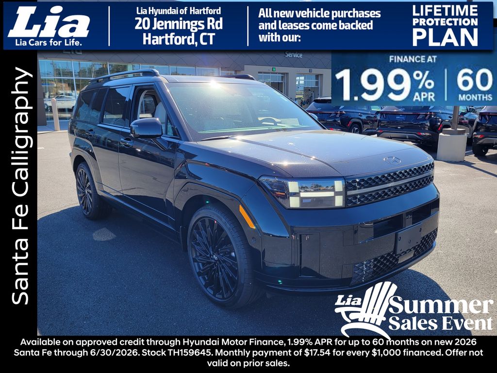 Phantom Black 2026 Hyundai Santa Fe Calligraphy AWD SUV / Crossover All-Wheel Drive 8-Speed Automatic
