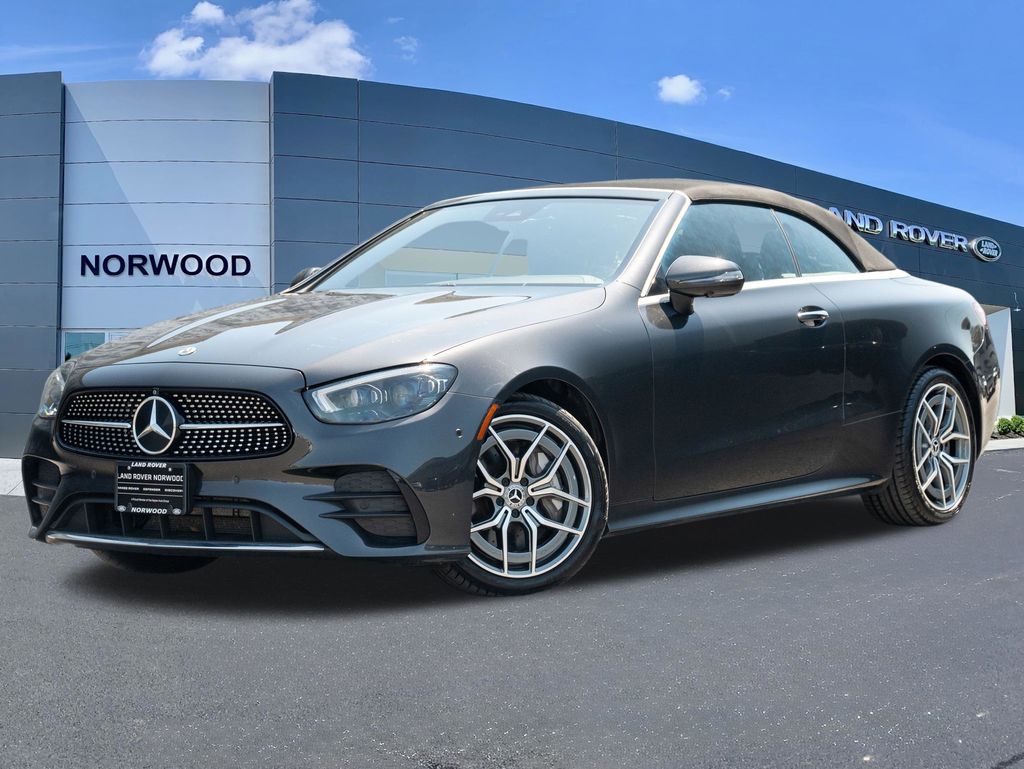 Graphite Gray Metallic 2022 Mercedes-Benz E-Class Convertible All-Wheel Drive 9-Speed Automatic