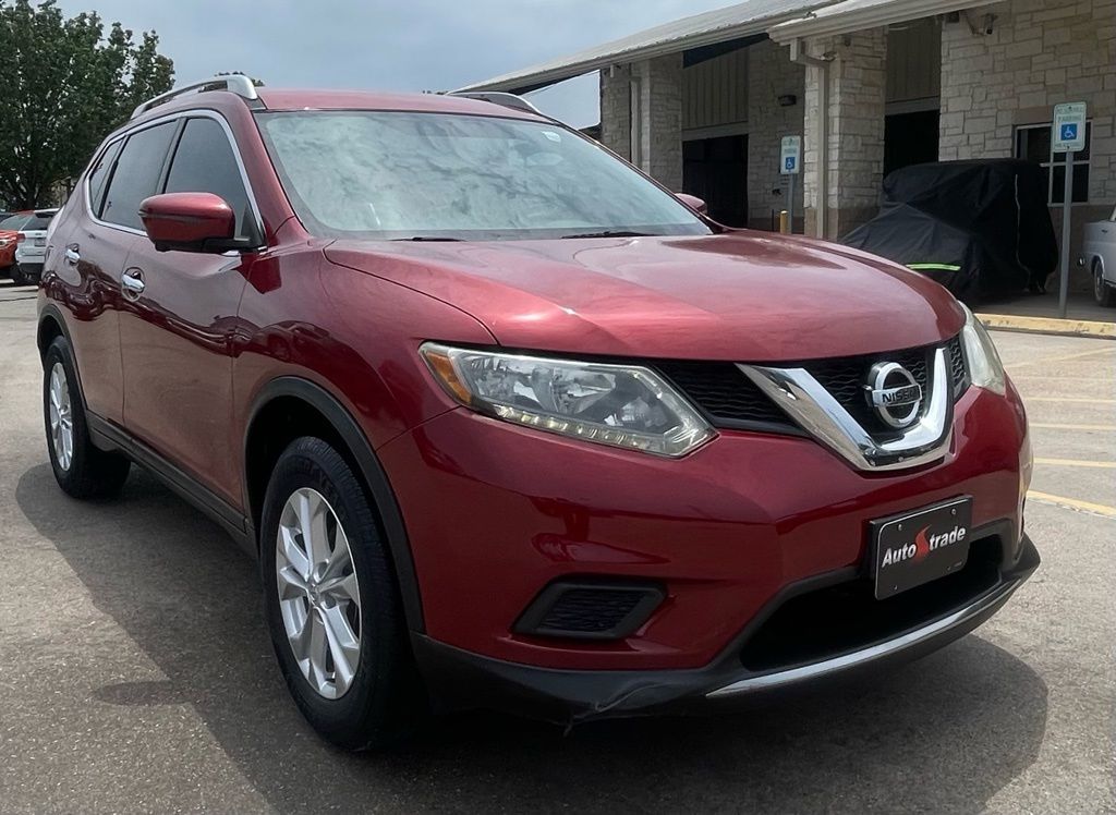 2016 Nissan Rogue SV Red at DeMontrond Gulf Freeway