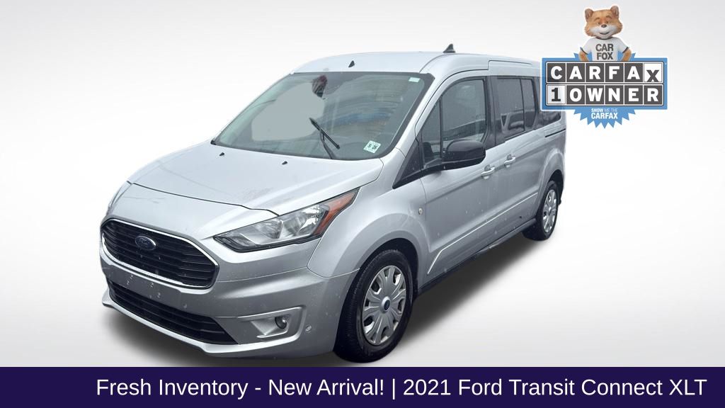 Silver 2021 Ford Transit Connect Van Front-Wheel Drive 8-Speed Automatic