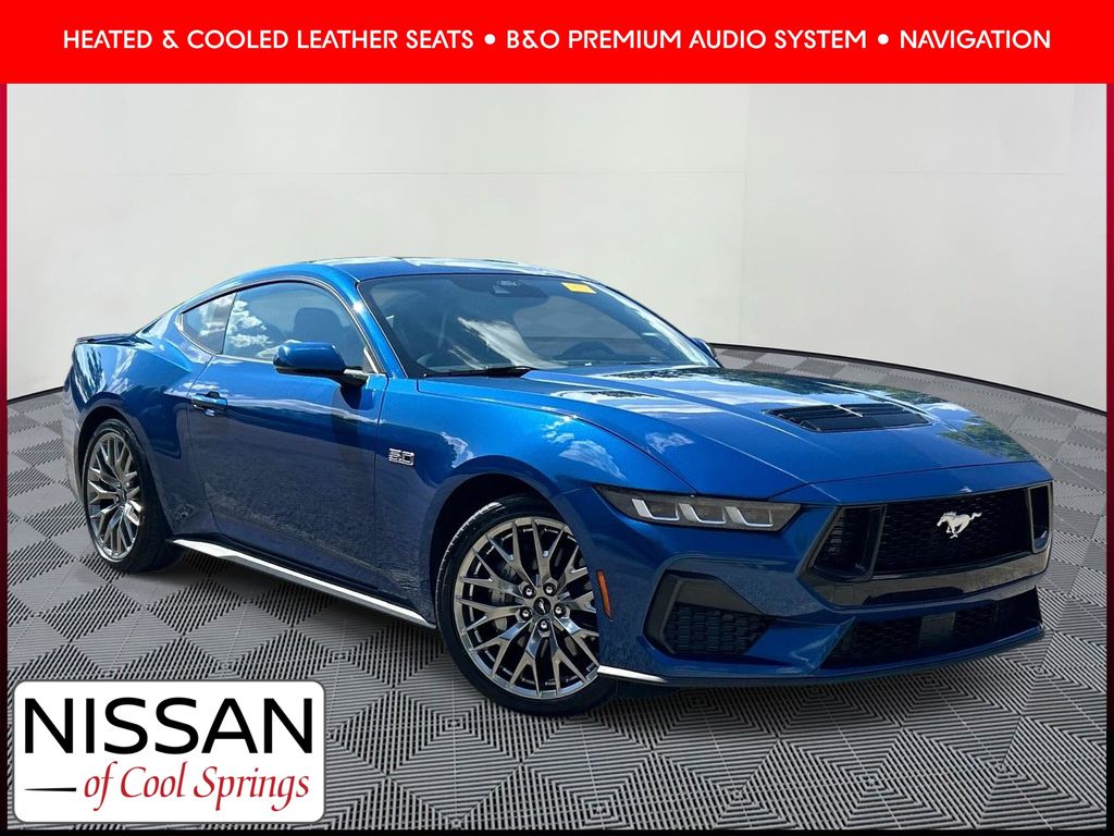 Atlas Blue Metallic 2024 Ford Mustang Coupe Rear-Wheel Drive Automatic