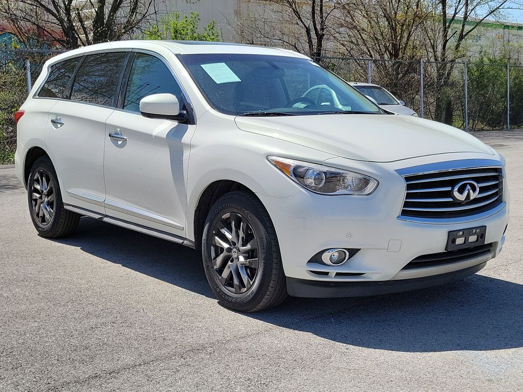 Moonlight White 2013 INFINITI JX35 AWD SUV / Crossover All-Wheel Drive Continuously Variable Transmission