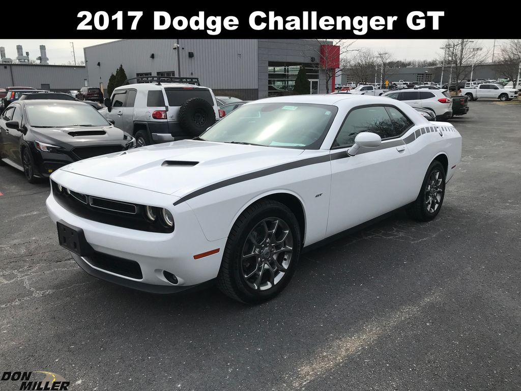 White Knuckle Clearcoat 2017 Dodge Challenger GT AWD Coupe All-Wheel Drive 8-Speed Automatic