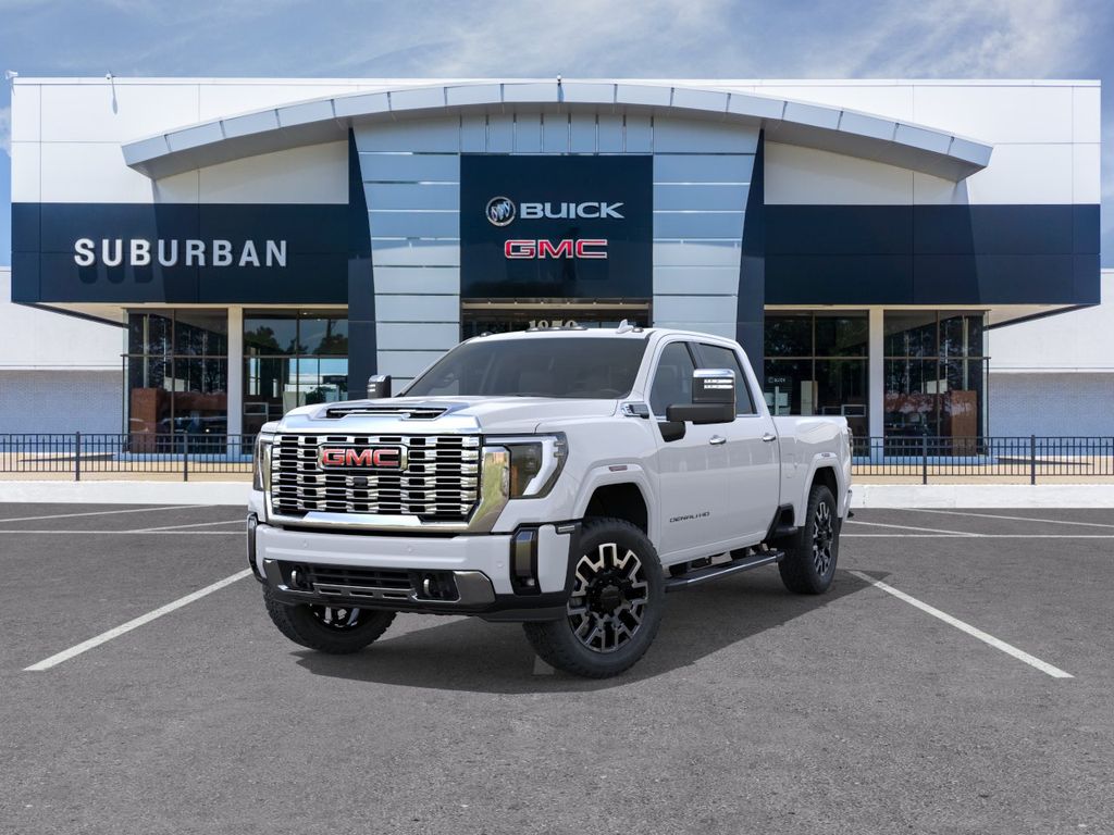 Glacier White Tricoat 2026 GMC Sierra 2500HD Pickup Truck Four-Wheel Drive Automatic