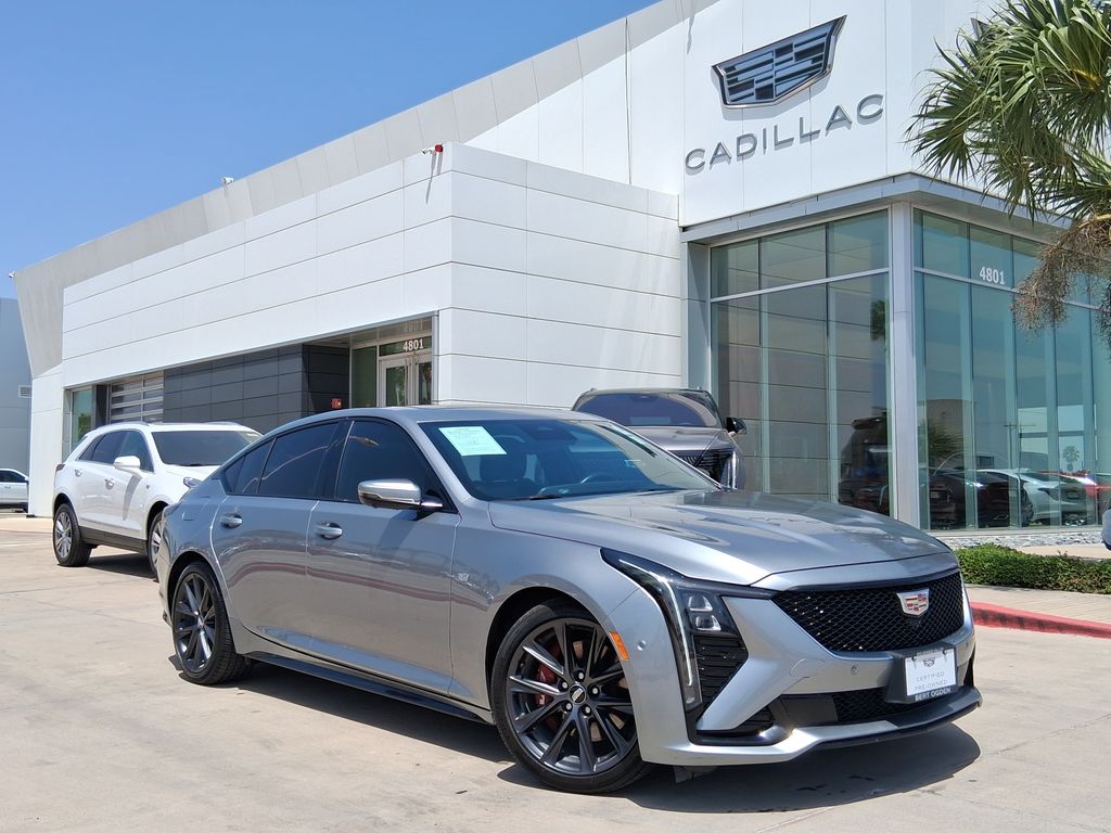 Silver Metallic 2025 Cadillac CT5 Sedan Rear-Wheel Drive Automatic