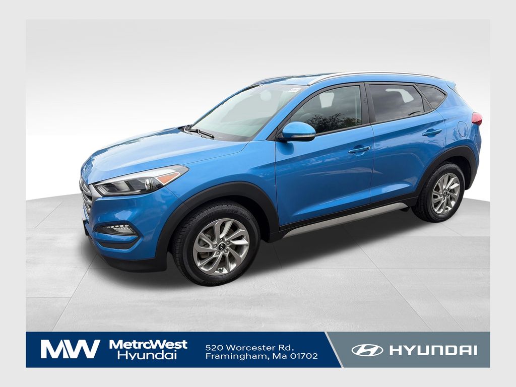 Caribbean Blue 2017 Hyundai Tucson SUV / Crossover All-Wheel Drive 6-Speed Automatic