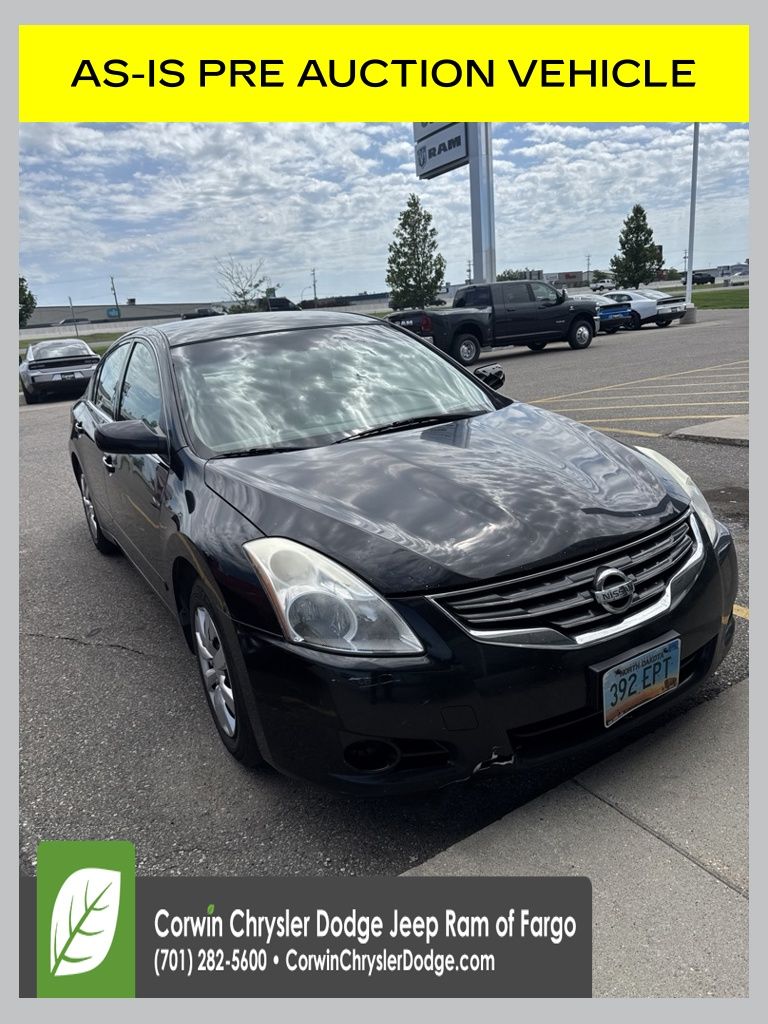 Super Black Clearcoat 2012 Nissan Altima Sedan Front-Wheel Drive Continuously Variable Transmission