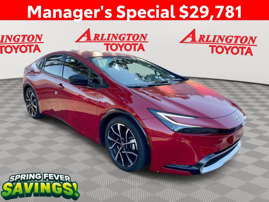Supersonic Red 2024 Toyota Prius Prime XSE FWD Hatchback Front-Wheel Drive Continuously Variable Transmission