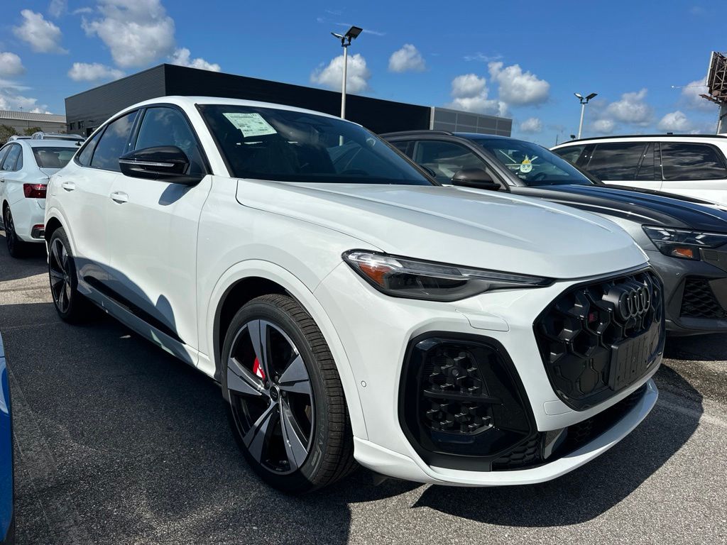 Glacier White Metallic 2026 Audi SQ5 Sportback Sedan All-Wheel Drive 7-Speed Automatic