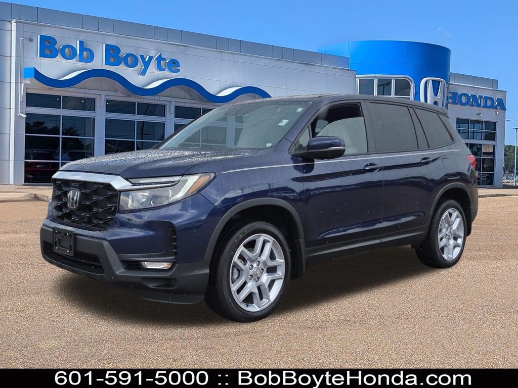 Black (Obsidian Blue) 2025 Honda Passport SUV / Crossover All-Wheel Drive 9-Speed Automatic
